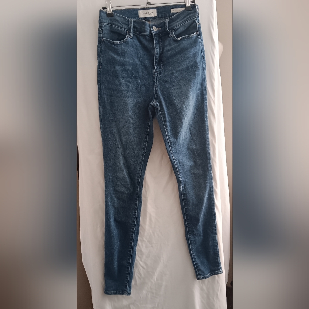 PacSun Women's Skinny Jeans in Deep Blue